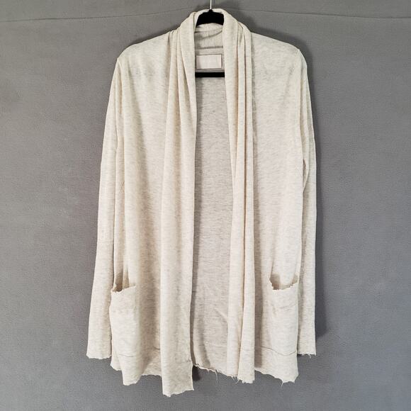 ZADIG & VOLTAIRE 100% Cashmere Cardigan Sweater Lightweight Distressed Small - Picture 2 of 16